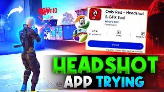 Is Headshot App Working In Free Fire ? | Trying Auto Headshot App In Free Fire
