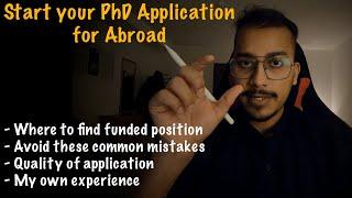 How to start applying for PHD positions in EUROPE || GERMANY