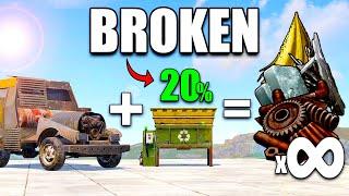 How A Solo EXPLOITS The NEW RECYCLERS in Rust (It's Borken)