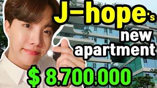 BTS J-Hope is moving into the $8,700,000 penthouse. Let's walk to J-Hope's new house. #btstour