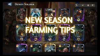 DEMON SOLDIERS TO FOCUS FARM FOR THE NEW SEASON 5 MAP * Watcher of Realms *