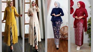 Kebaya Brokat Modern 2025, Kebaya Brokat Untuk Pesta Pernikahan, Kebaya Brokat Muslim Terbaru