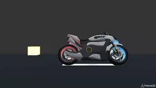 Bike Animation | Fore Prisma 3d creative cg