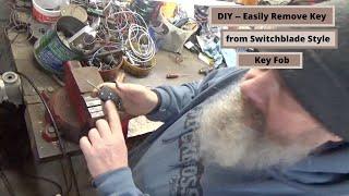DIY--- Easily Remove Key from Switchblade Style Key Fob. Save $$$.