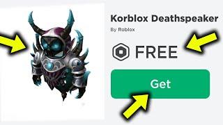 How to get KORBLOX DEATHSPEAKER For FREE in Roblox - How to get Korblox For Free - Free Korblox Legs