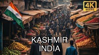 Kashmir, India STUNNING Walking Tour in 4K 60FPS