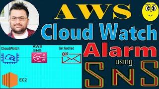 Cloudwatch Alarm and SNS - Monitor EC2 | AWS tutorial beginning 2023