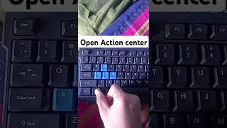 shortcut key Open Action center#shortcutkeys #shortcutkeysofcomputer #shortcutkeyboard#shorts#window