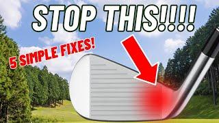 Fix Shank & Heel Strikes TODAY! Golf Swing Tips