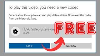 HEVC Video Extensions Free Download Windows 11