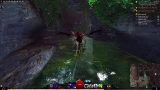 Griffon Fly Through Cave Tunnel [Guild Wars 2]