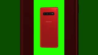 Samsung Galaxy S10 Red | 3D Model | Green Screen #shorts