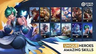 Honor of Kings All Heroes Showcase in Global Release | Chinese Moba Game