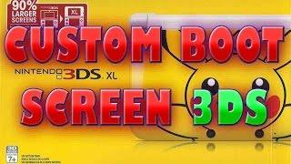 Custom Boot Screen for Nintendo 3DS running Luma