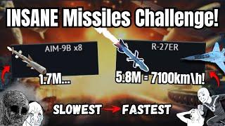 From SLOWEST to FASTEST missiles in WT Challenge!(Aviation edition) | Something is wrong with them