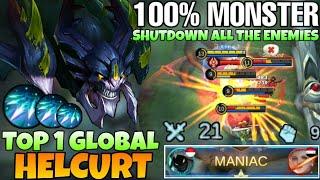 MANIAC! Helcurt One Shot Combo 21 Kill & Best build Helcurt 2021 | Top 1 Global Helcurt | MLBB