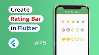 How to create a ⭐ Rating Bar ⭐ in Flutter App? (Android & IOS)