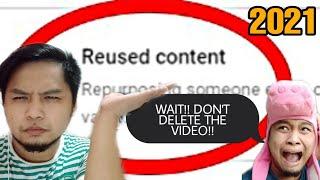 REUSED CONTENT FIXED!!! BE MONITIZED AGAIN 2021[TAGALOG EXPLANATION] || I AM MV