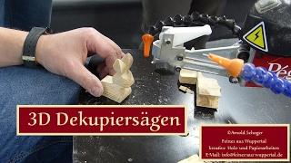 Pegas Dekupiersägevorführung, live auf der KreativAll Messe