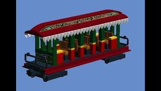 How To Build A Lego Walt Disney World Railroad Green Passenger Car 2/2