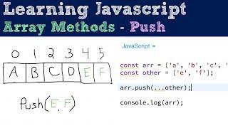 Push - Array Methods - Javascript Tutorial