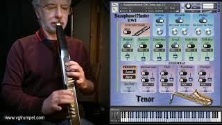 Saxophone Tenor Kontakt library and growl effect. EWI4000s EWI5000, woodwind vst plugin