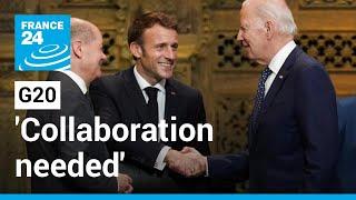 'Collaboration needed to save world': Ukraine war tops agenda at G20 summit • FRANCE 24 English