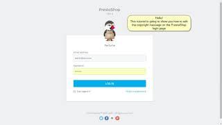 How To Edit Admin Login Page PrestaShop 1.6x