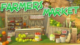 The Sims 4: FARMERS MARKET (Fruit & Veg Stand) Speed Build (No CC)