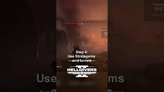 How to Defeat Factory Striders in Helldivers 2  #helldivers2 #shorts #helldivers #helldivers2shorts