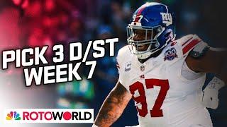 Giants, Vikings, Bills lead Defense (D/ST) Start Em / Sit Em for Week 7 | Rotoworld | NFL on NBC