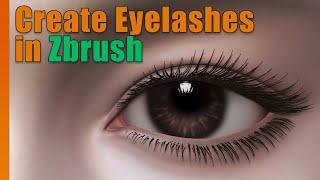 [JDStyles] Create eyelashes in Zbrush