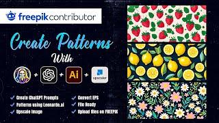 Make Perfect Patterns using Leonardo.AI and Upload on Freepik Contributor | Hindi/Urdu Tutorial