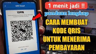 Cara Membuat QRIS Kode Untuk Pembayaran | Cara Buat Kode QRIS Rekening & Sosial Media