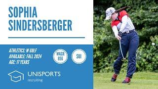 Sophia Sindersberger - College Golf Recruiting Fall 2024