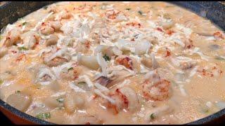 Creamy Seafood Chowder - Mary'sKitchenMtl