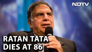 Ratan Tata News | Ratan Tata, Chairman Of Tata Sons, Dies At 86 In Mumbai Hospital