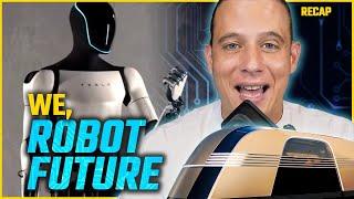 Tesla launches Robots, Warren Buffet Keeps selling, Joe Rogan interviews Trump