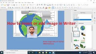 How to insert image in Libreoffice Writer.