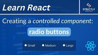 Converting radio buttons into controlled components in React