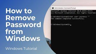 How to Remove Password from Windows 11 - (Current Password Not Needed)