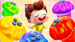 Rainbow Muffins Song | Muffin Man | Fireman, Policeman | Nursery Rhymes & Kids Songs | BabyBus