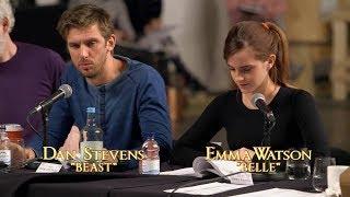 Dan Stevens, Emma Watson and Beauty and the Beast cast : table read