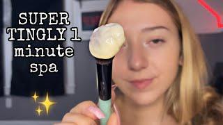 ASMR SUPER TINGLY ONE MINUTE SPA! (layered)