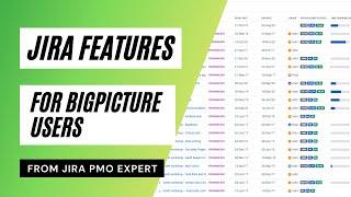 Most important Jira features for BigPicture and top priority videos from BigPicture video course