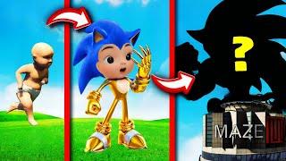 Upgrading HUMAN To Ultimate GOLD SONIC In GTA 5!