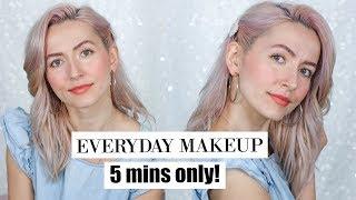 My 5 minute everyday NATURAL makeup | Using products that are good for your skin!
