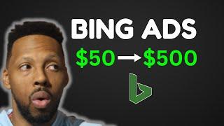 Turning $50 into $500 On-Demand With Bing (Microsoft) Ads | FULL Affiliate Marketing Strategy