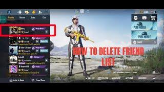 How to delete pubg friend list in Tamil