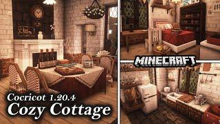 Let's Build Cozy White Cottage with Cocricot Mod in Minecraft 1.20.4 